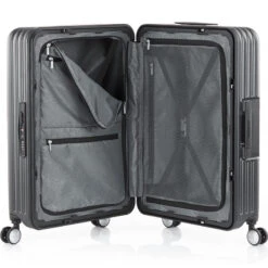 American Tourister Lockation Medium 65cm Hardside Suitcase Black 45739 -Travel Storage Shop lrg 1021