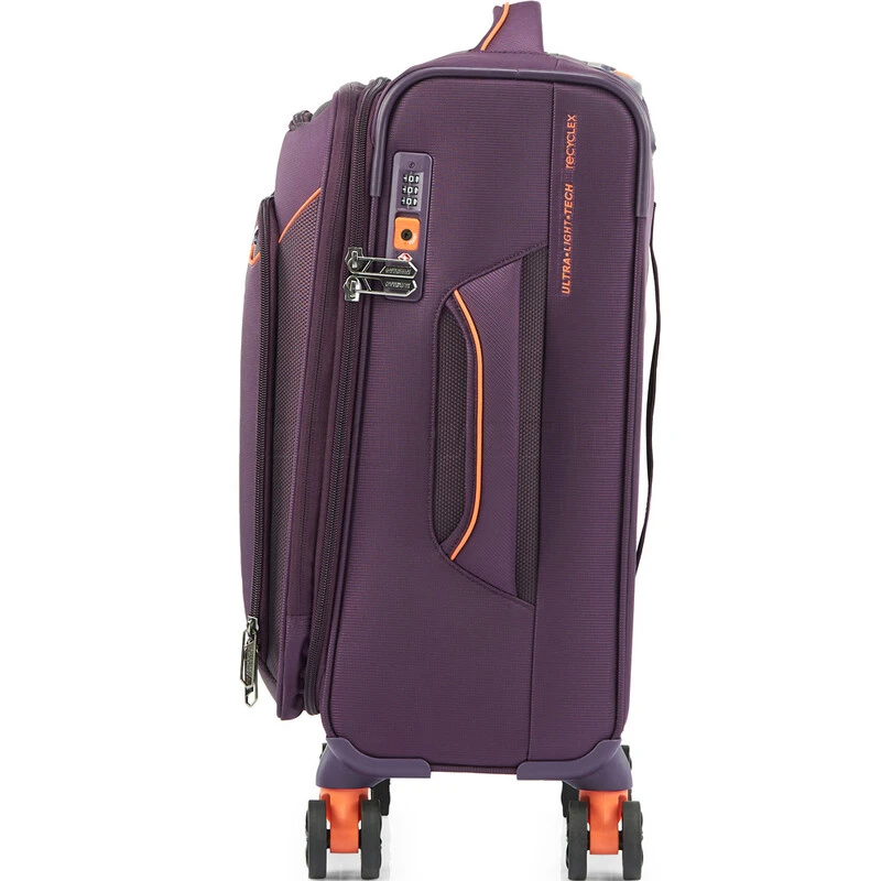 American Tourister Applite 4 Eco Small/Cabin 55cm Softside Suitcase Purple 45822 3 American Tourister Applite 4 Eco Small/Cabin 55cm Softside Suitcase Purple 45822 - Image 3