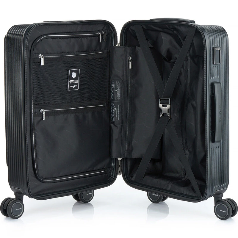 Samsonite Beamix 15.6" Laptop & Tablet Small/Cabin 55cm Front Pocket Hardside Suitcase Black 47130 4 Samsonite Beamix 15.6" Laptop & Tablet Small/Cabin 55cm Front Pocket Hardside Suitcase Black 47130 - Image 4