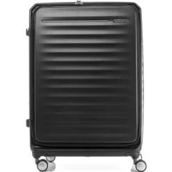 American Tourister Frontec Large 79cm Hardside Suitcase Jet Black 43508