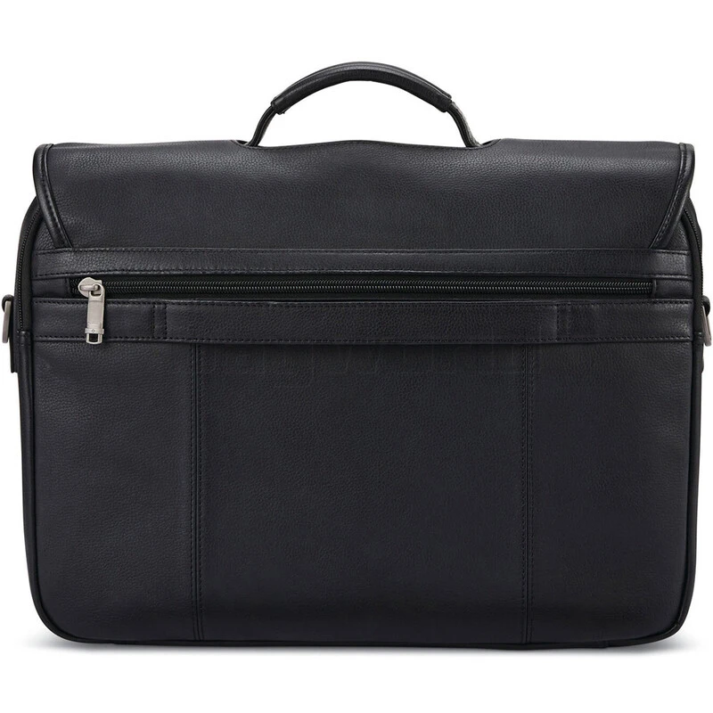 Samsonite Classic Leather 15.6" Laptop Flapover Briefcase Black 26040 2 Samsonite Classic Leather 15.6" Laptop Flapover Briefcase Black 26040 - Image 2