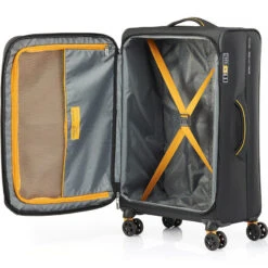 American Tourister Applite 4 Eco Medium 71cm Softside Suitcase Black 45823 -Travel Storage Shop lrg 1315