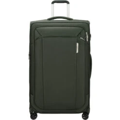 Samsonite Respark Softside Suitcase Set Of 3 Forrest Green 43325, 43330, 43331 With FREE Worldwide USB Charging Adaptor 86350