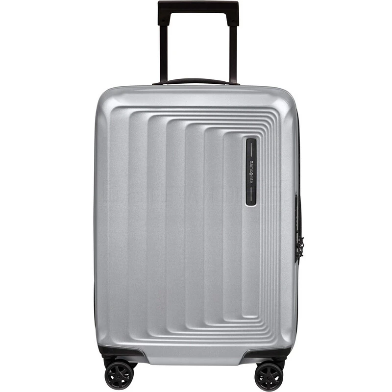 Samsonite Nuon Small/Cabin 55cm Hardside Suitcase Matt Silver 34399 1 Samsonite Nuon Small/Cabin 55cm Hardside Suitcase Matt Silver 34399