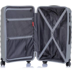 Qantas Dallas Medium 66cm Hardside Suitcase Silver 38065 -Travel Storage Shop lrg 1452