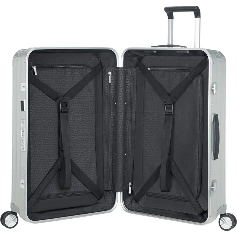 Samsonite Lite-Box ALU Hardside Suitcase Set Of 3 Aluminium 22705, 22706, 22707 With FREE Worldwide USB Charging Adaptor 86350 4 Samsonite Lite-Box ALU Hardside Suitcase Set Of 3 Aluminium 22705, 22706, 22707 With FREE Worldwide USB Charging Adaptor 86350 - Image 4