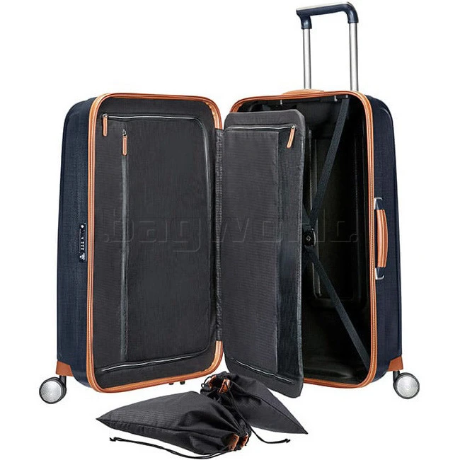 Samsonite Lite-Cube Deluxe Medium 68cm Hardside Suitcase Midnight Blue 61243 2 Samsonite Lite-Cube Deluxe Medium 68cm Hardside Suitcase Midnight Blue 61243 - Image 2