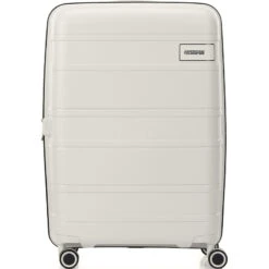American Tourister Light Max Medium 69cm Hardside Suitcase Off White 48199