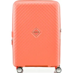 American Tourister Squasem Medium 66cm Hardside Suitcase Bright Coral 45746