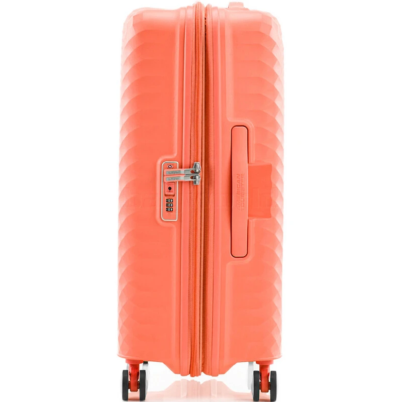 American Tourister Squasem Medium 66cm Hardside Suitcase Bright Coral 45746 3 American Tourister Squasem Medium 66cm Hardside Suitcase Bright Coral 45746 - Image 3