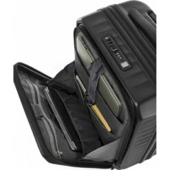 American Tourister Frontec Small/Cabin 14.1” Laptop 54cm Hardside Suitcase Jet Black 43505 -Travel Storage Shop lrg 1722