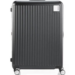 American Tourister Lockation Hardside Suitcase Set Of 3 Black 45738, 45739, 45741 With FREE Worldwide USB Charging Adaptor 86350