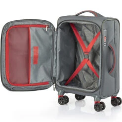 American Tourister Applite 4 Eco Small/Cabin 55cm Softside Suitcase Grey 45822 -Travel Storage Shop lrg 1751