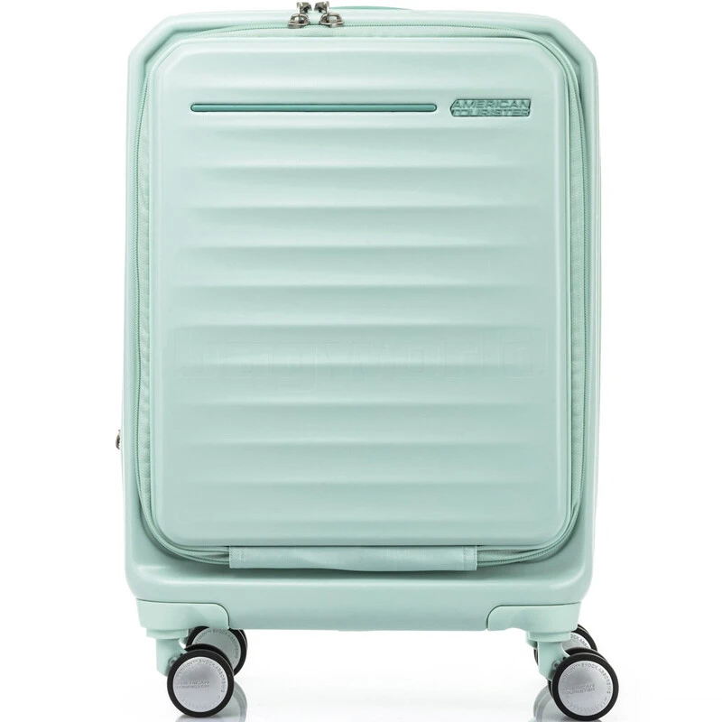 American Tourister Frontec Small/Cabin 14.1” Laptop 54cm Hardside Suitcase Mint 43505 1 American Tourister Frontec Small/Cabin 14.1” Laptop 54cm Hardside Suitcase Mint 43505