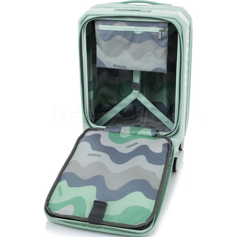 American Tourister Frontec Small/Cabin 14.1” Laptop 54cm Hardside Suitcase Mint 43505 5 American Tourister Frontec Small/Cabin 14.1” Laptop 54cm Hardside Suitcase Mint 43505 - Image 5
