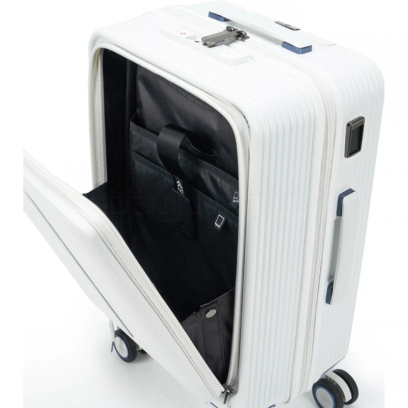 Samsonite Beamix 15.6" Laptop & Tablet Small/Cabin 55cm Front Pocket SORPLAS Hardside Suitcase White 47132 5 Samsonite Beamix 15.6" Laptop & Tablet Small/Cabin 55cm Front Pocket SORPLAS Hardside Suitcase White 47132 - Image 5
