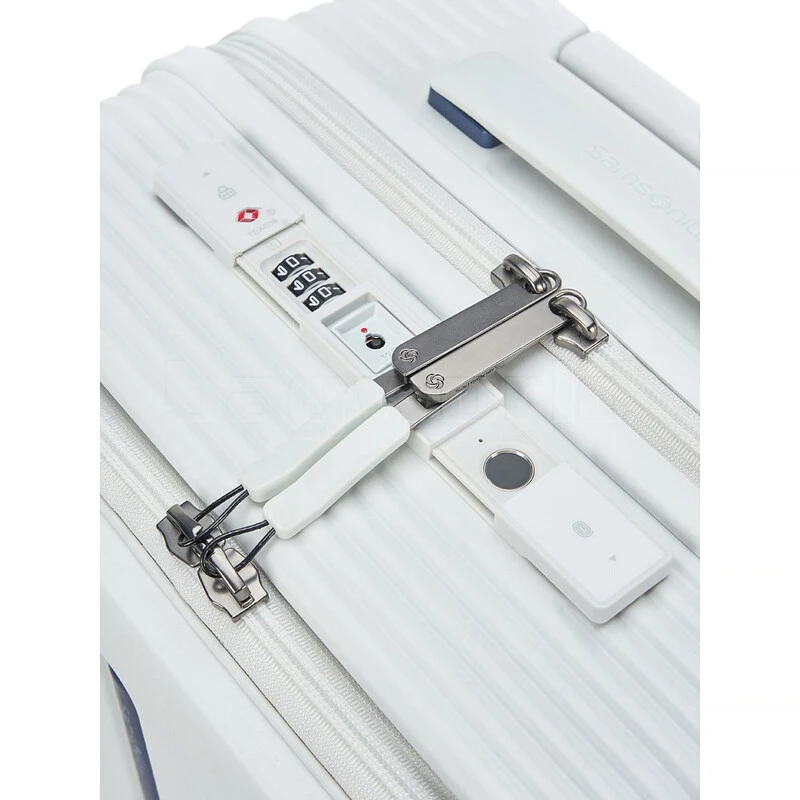 Samsonite Beamix 15.6" Laptop & Tablet Small/Cabin 55cm Front Pocket SORPLAS Hardside Suitcase White 47132 6 Samsonite Beamix 15.6" Laptop & Tablet Small/Cabin 55cm Front Pocket SORPLAS Hardside Suitcase White 47132 - Image 6