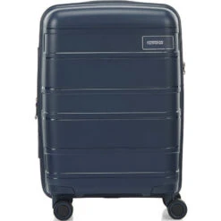 American Tourister Light Max Small/Cabin 55cm Hardside Suitcase Navy 48198