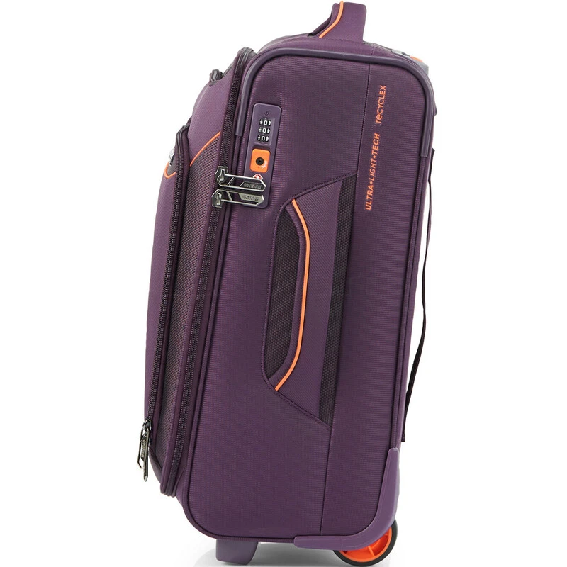 American Tourister Applite 4 Eco Small/Cabin 50cm Softside Suitcase Purple 45820 3 American Tourister Applite 4 Eco Small/Cabin 50cm Softside Suitcase Purple 45820 - Image 3