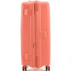 American Tourister Squasem Hardside Suitcase Set Of 3 Bright Coral 45745, 45746, 45747 With FREE Worldwide USB Charging Adaptor 86350 -Travel Storage Shop lrg 1940