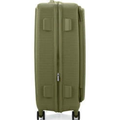 American Tourister Curio Book Opening Large 75cm Hardside Suitcase Khaki 48234 -Travel Storage Shop lrg 1970
