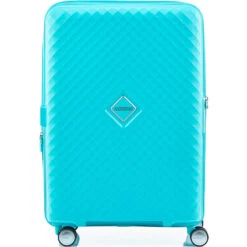 American Tourister Squasem Medium 66cm Hardside Suitcase Aqua Blue 45746