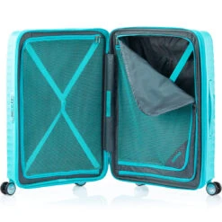 American Tourister Squasem Medium 66cm Hardside Suitcase Aqua Blue 45746 -Travel Storage Shop lrg 2001