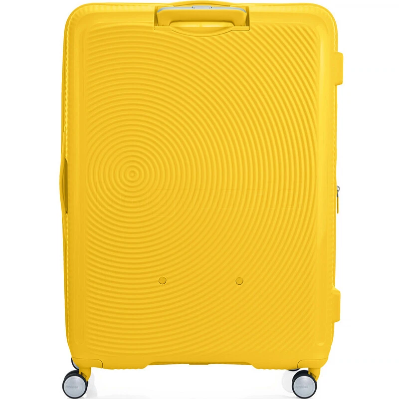 American Tourister Curio 2 Hardside Suitcase Set Of 3 Golden Yellow 45138, 45139, 45140 With FREE Worldwide USB Charging Adaptor 86350 2 American Tourister Curio 2 Hardside Suitcase Set Of 3 Golden Yellow 45138, 45139, 45140 With FREE Worldwide USB Charging Adaptor 86350 - Image 2