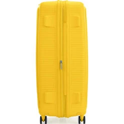 American Tourister Curio 2 Hardside Suitcase Set Of 3 Golden Yellow 45138, 45139, 45140 With FREE Worldwide USB Charging Adaptor 86350 -Travel Storage Shop lrg 2066