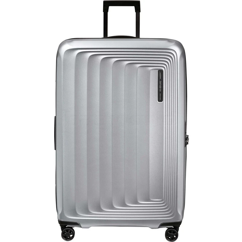 Samsonite Nuon Extra Large 81cm Hardcase Suitcase Matt Silver 34403 1 Samsonite Nuon Extra Large 81cm Hardcase Suitcase Matt Silver 34403