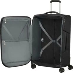 Samsonite Respark Medium 67cm Softside Suitcase Ozone Black 43330 -Travel Storage Shop lrg 2175