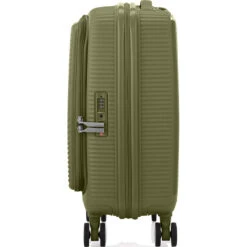 American Tourister Curio Book Opening Small/Cabin 55cm Hardside Suitcase Khaki 48232 -Travel Storage Shop lrg 2232
