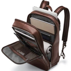 Samsonite Classic Leather 14.1" Laptop & Tablet Slim Backpack Mahogany 26036 9 Samsonite Classic Leather 14.1" Laptop & Tablet Slim Backpack Mahogany 26036 -Travel Storage Shop lrg 224