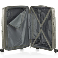 American Tourister Light Max Medium 69cm Hardside Suitcase Khaki 48199 -Travel Storage Shop lrg 2240