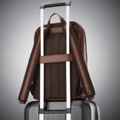 Samsonite Classic Leather 14.1" Laptop & Tablet Slim Backpack Mahogany 26036 11 Samsonite Classic Leather 14.1" Laptop & Tablet Slim Backpack Mahogany 26036 -Travel Storage Shop lrg 226