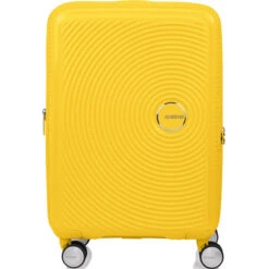 American Tourister Curio 2 Small/Cabin 55cm Hardside Suitcase Golden Yellow 45138