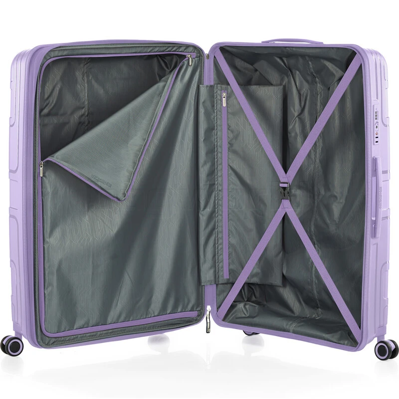 American Tourister Light Max Large 82cm Hardside Suitcase Digital Lavender 48200 5 American Tourister Light Max Large 82cm Hardside Suitcase Digital Lavender 48200 - Image 5