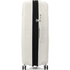 American Tourister Light Max Hardside Suitcase Set Of 3 Off White 48198, 48199, 48200 With FREE Worldwide USB Charging Adaptor 86350 -Travel Storage Shop lrg 2357