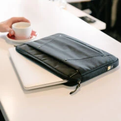 Case Logic Deco 15.6" Laptop Sleeve Black OS116 -Travel Storage Shop lrg 239