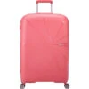 American Tourister Starvibe Hardside Suitcase Set Of 3 Sun Kissed Coral 46370, 46371, 46372 With FREE Worldwide USB Charging Adaptor 86350