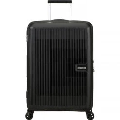 American Tourister Aerostep Medium 67cm Hardside Suitcase Black 46820