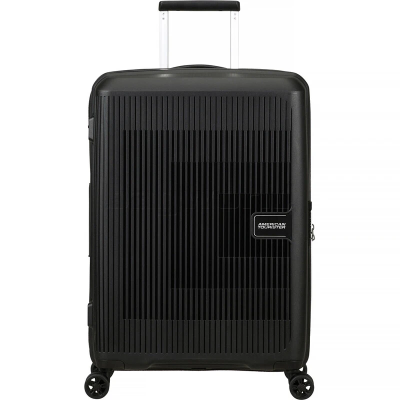 American Tourister Aerostep Medium 67cm Hardside Suitcase Black 46820 1 American Tourister Aerostep Medium 67cm Hardside Suitcase Black 46820