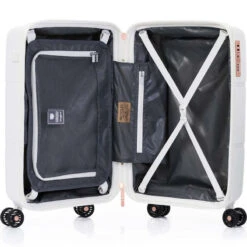 Samsonite Interlace Small/Cabin 55cm Hardside Suitcase White 45813 -Travel Storage Shop lrg 2526