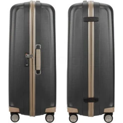 Samsonite Lite-Cube Prime Hardside Suitcase Set Of 3 Matt Graphite 15672, 15675, 15676 With FREE Worldwide USB Charging Adaptor 86350 -Travel Storage Shop lrg 2649