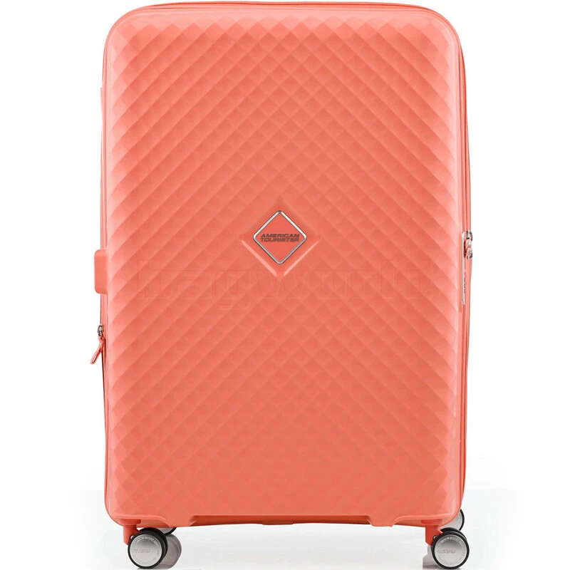American Tourister Squasem Large 75cm Hardside Suitcase Bright Coral 45747 1 American Tourister Squasem Large 75cm Hardside Suitcase Bright Coral 45747