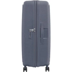American Tourister Curio 2 Hardside Suitcase Set Of 3 Stone Blue 45138, 45139, 45140 With FREE Worldwide USB Charging Adaptor 86350 -Travel Storage Shop lrg 2726