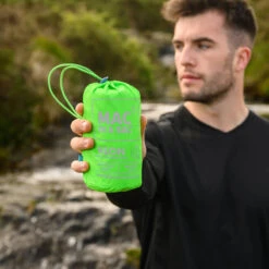 Mac In A Sac Neon Packable Waterproof Unisex Jacket Small Green NS -Travel Storage Shop lrg 2783