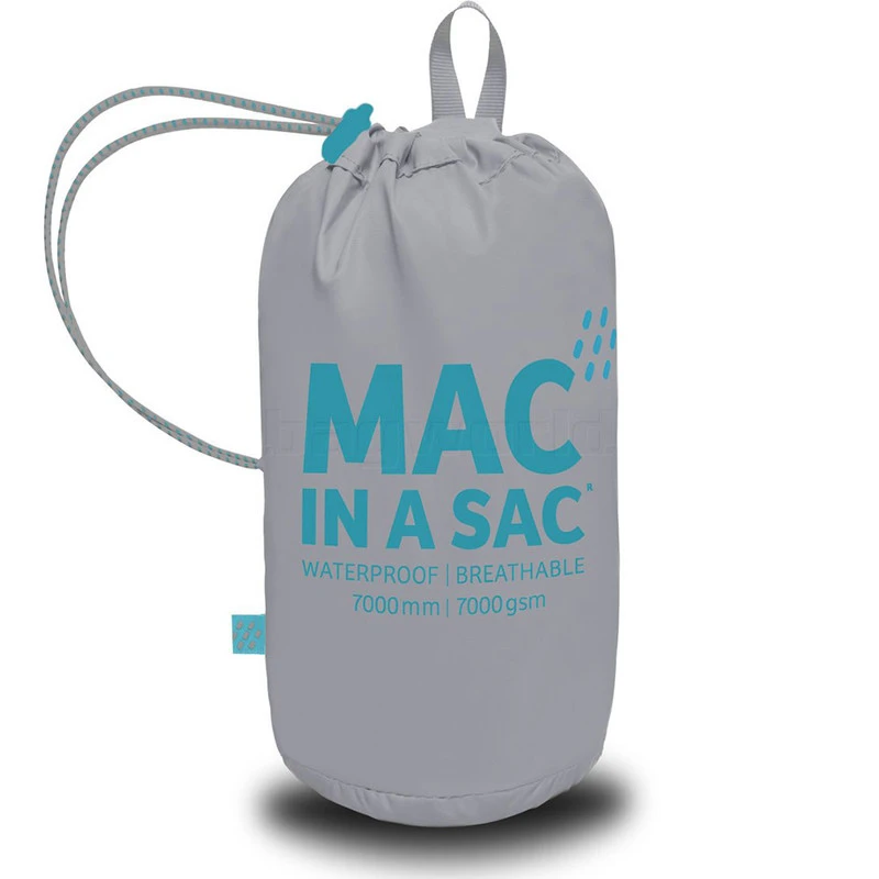 Mac In A Sac Classic Packable Waterproof Unisex Jacket Small Fossil JS 4 Mac In A Sac Classic Packable Waterproof Unisex Jacket Small Fossil JS - Image 4