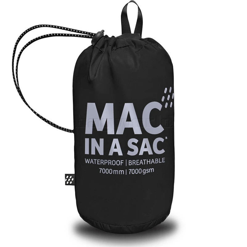 Mac In A Sac Classic Packable Waterproof Unisex Jacket Extra Small Jet Black JXS 4 Mac In A Sac Classic Packable Waterproof Unisex Jacket Extra Small Jet Black JXS - Image 4