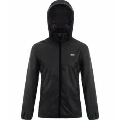 Mac In A Sac Classic Packable Waterproof Unisex Jacket Large Jet Black JL